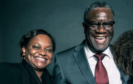 Mme Nita Evele et Dr Denis Mukwege